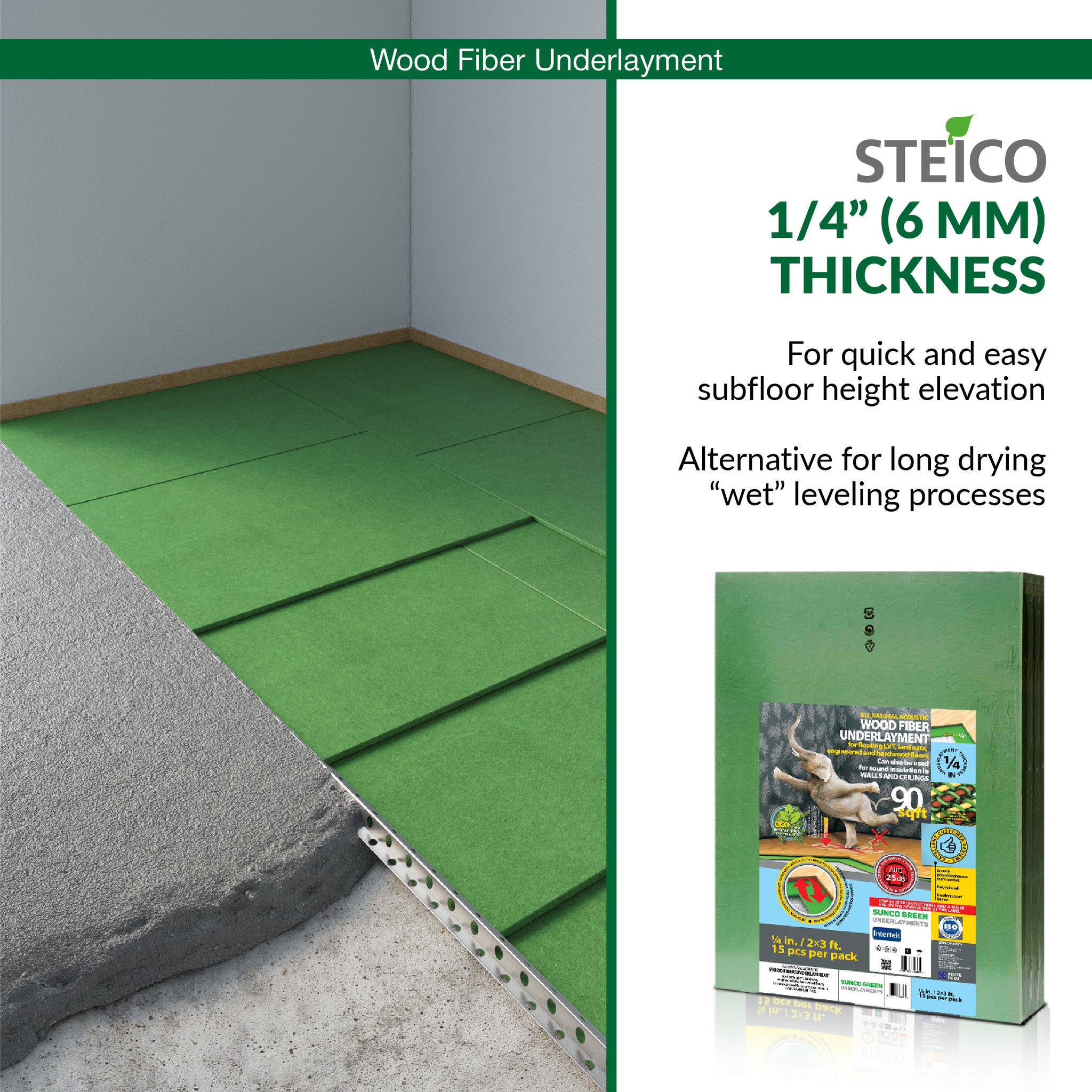 .25" 6mm thickness flooring underlayment